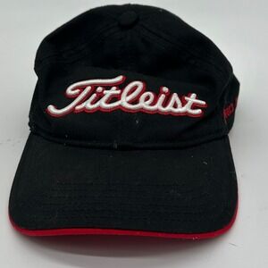 FootJoy FJ Pro V1 Hat Golf Boys OSFA Youth Black Titleist Strap Back Embroidered